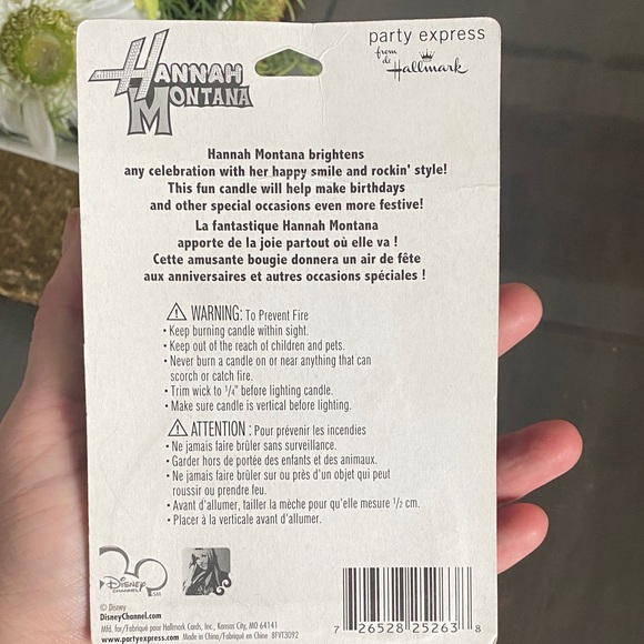 New🌈 2008 Disney Channel Hallmark Hannah Montana Candle - Picture 5 of 6